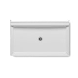 A2 60 in. x 34 in. Single Threshold Center Drain Shower Base in White