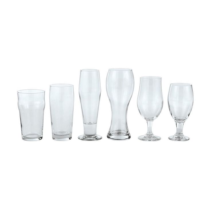 Craft Brews Assorted Beer Glass Set (6-Pack)