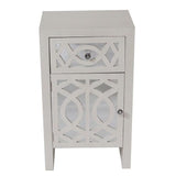 HomeRoots Shelly 18-in W x 30.5-in H x 13-in D White Door and Drawer Base Semi-Custom Cabinet