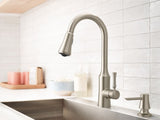 Venango Single-Handle Pull-Down Sprayer Kitchen Faucet with Reflex and Power Clean Attachments in Chrome