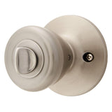 Brink's Privacy Bed/Bath Tulip Style Doorknob, Satin Nickel Finish