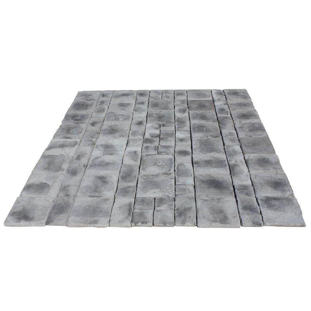 Cass Stone 100 sq. ft. Gray Concrete Paver Kit - Super Arbor