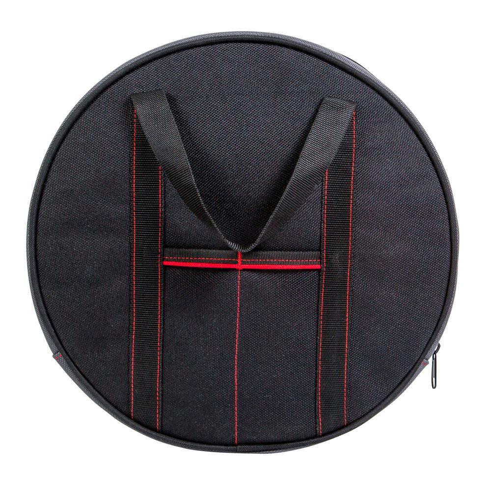 14 in. 6-Pocket Cord/Cable Tool Bag in Black - Super Arbor