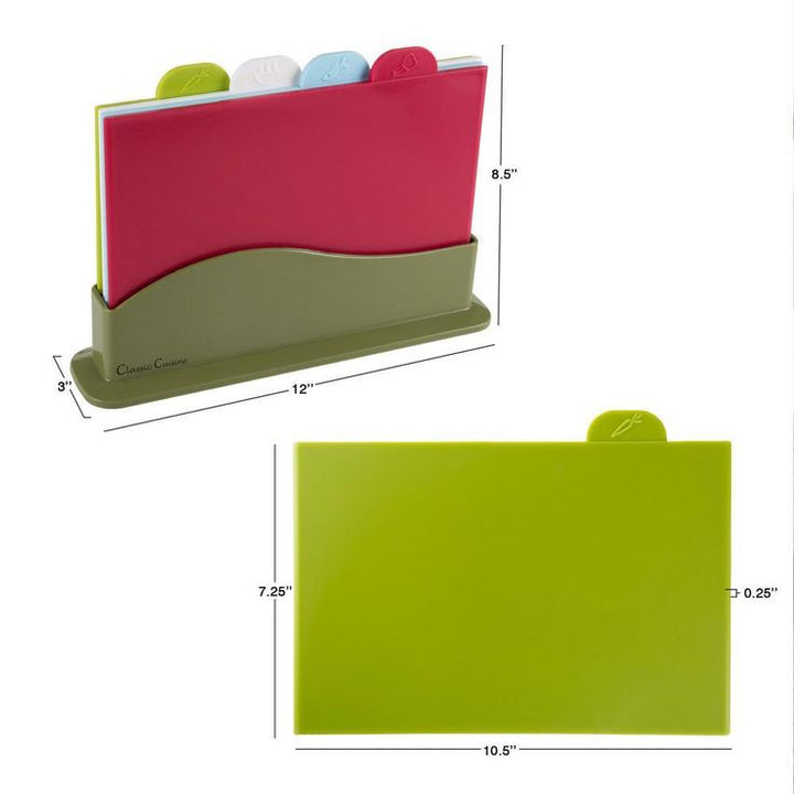 5-Piece Plastic Cutting Board Set