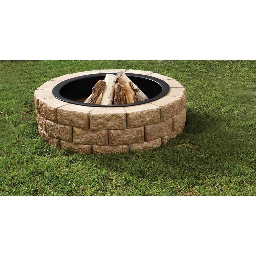 Hudson Stone 40 in. Round Fire Pit Kit - Super Arbor