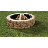 Hudson Stone 40 in. Round Fire Pit Kit - Super Arbor