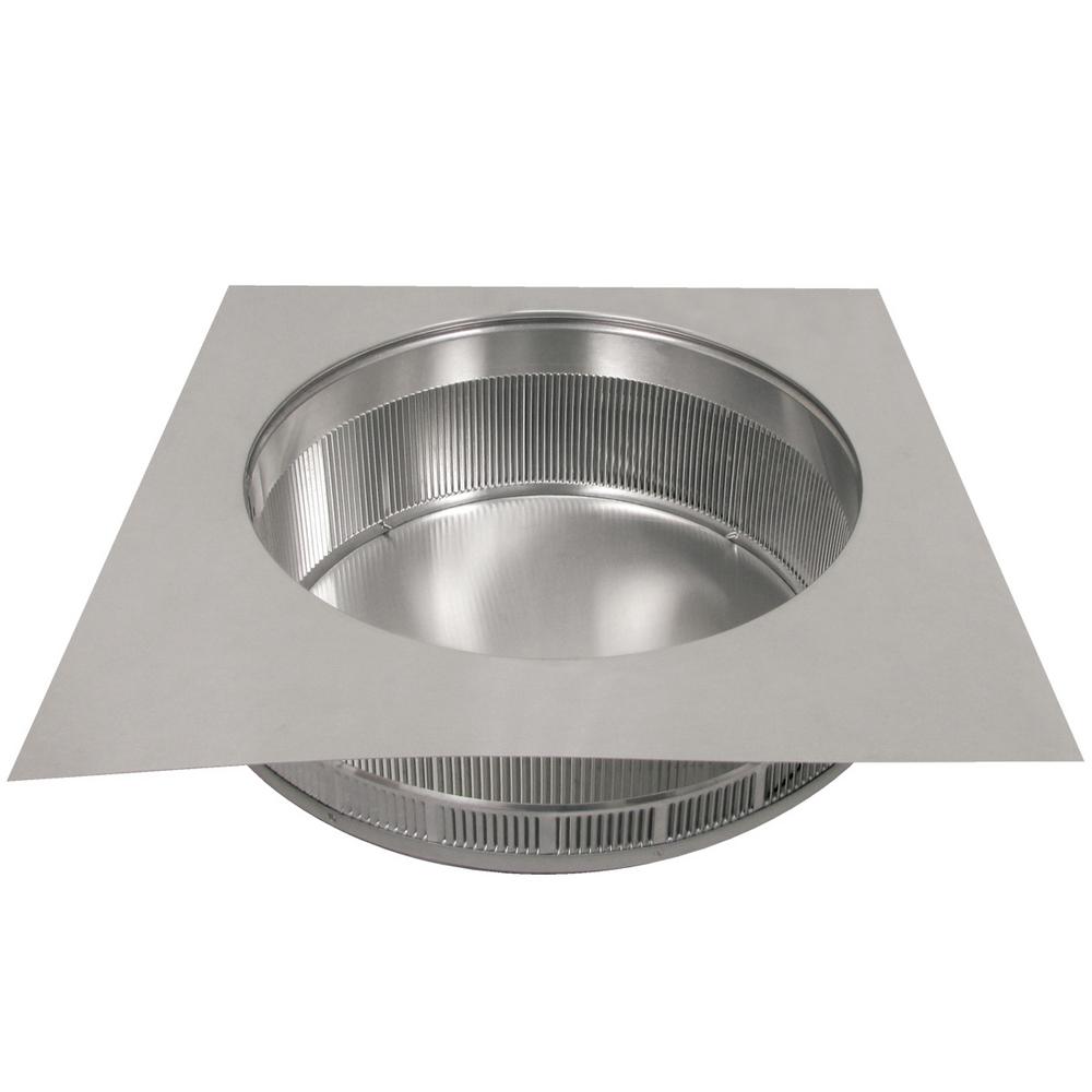 14 in. Dia Aluminum Roof Louver Exhaust Vent in Mill Finish - Super Arbor