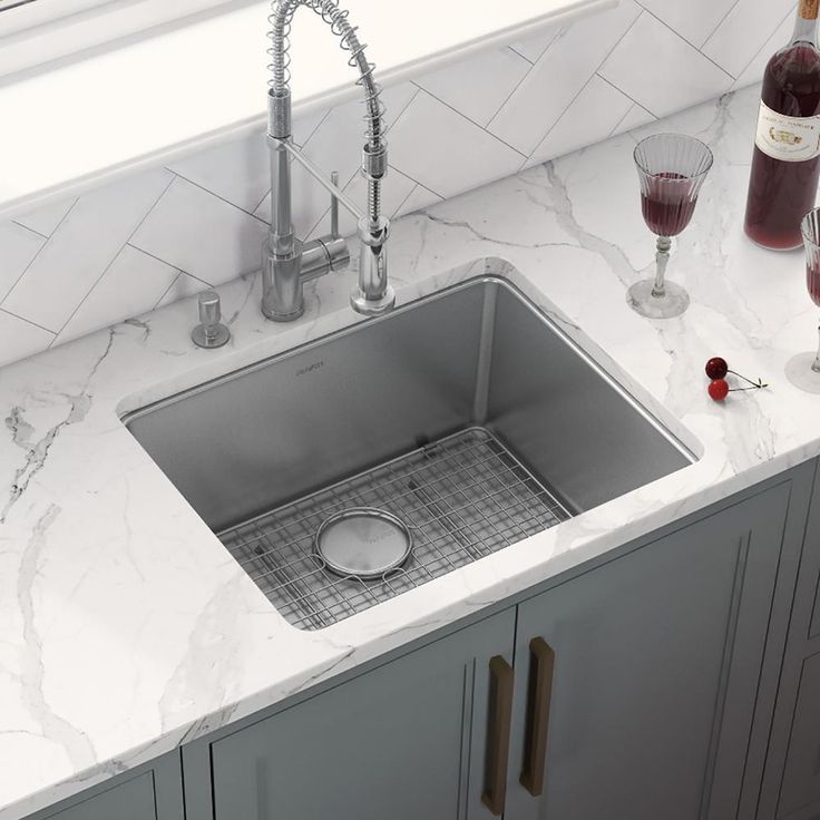 20 in. Single Bowl Undermount Stainless Steel Bar Prep Kitchen Sink