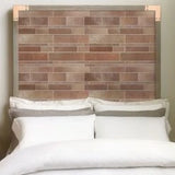 Bond Tile Easy Luxe Railroad Terra 11.81 in. x 11.81 in. SPC Peel and Stick Tile (0.96 Sq. Ft. / Sheet)