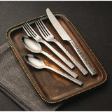 Chef's Table Hammered 18/0 Stainless Steel European Dinner Forks (Set of 12)
