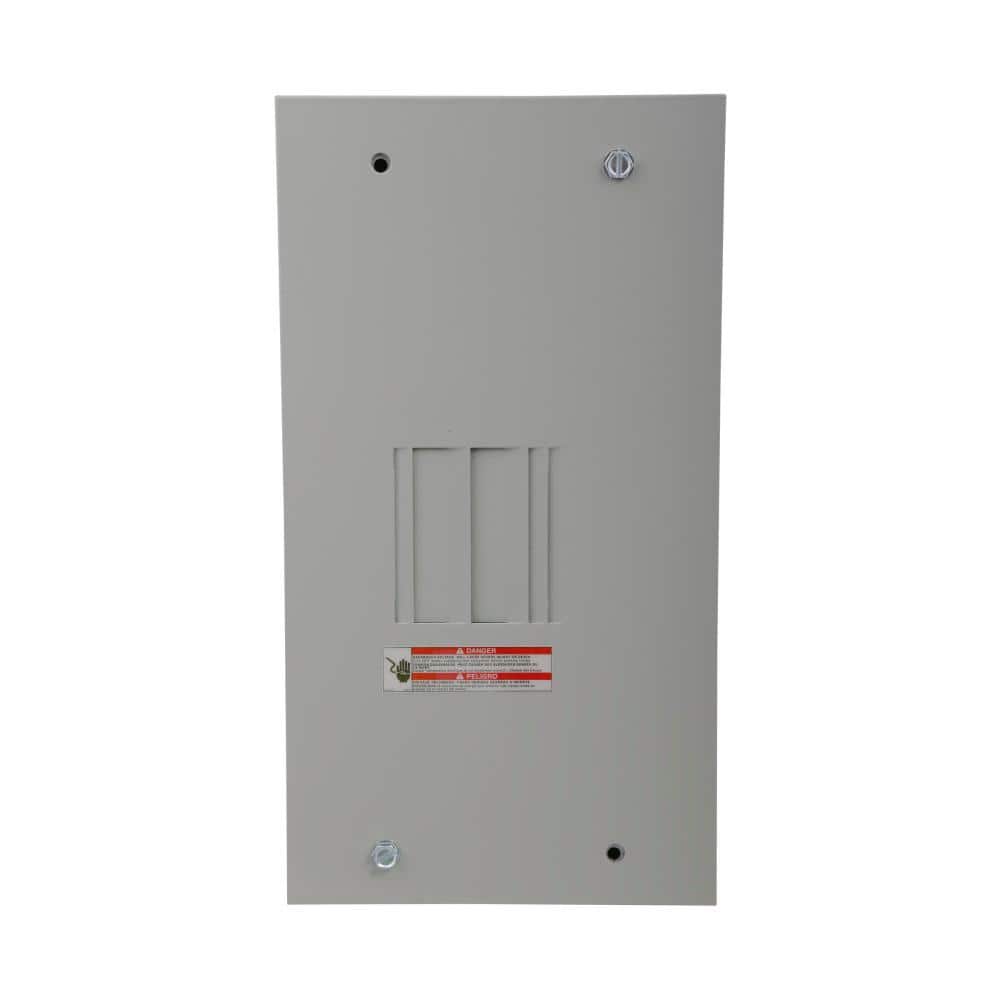 Eaton BR 70 Amp 2-Space 4-Circuit Main Lug Flush Cover with Ground Bar