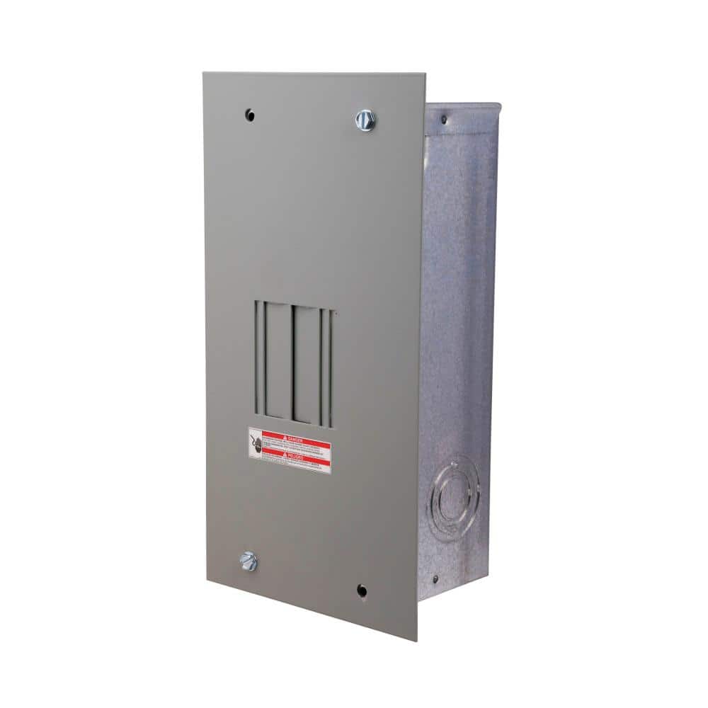 Eaton BR 70 Amp 2-Space 4-Circuit Main Lug Flush Cover with Ground Bar