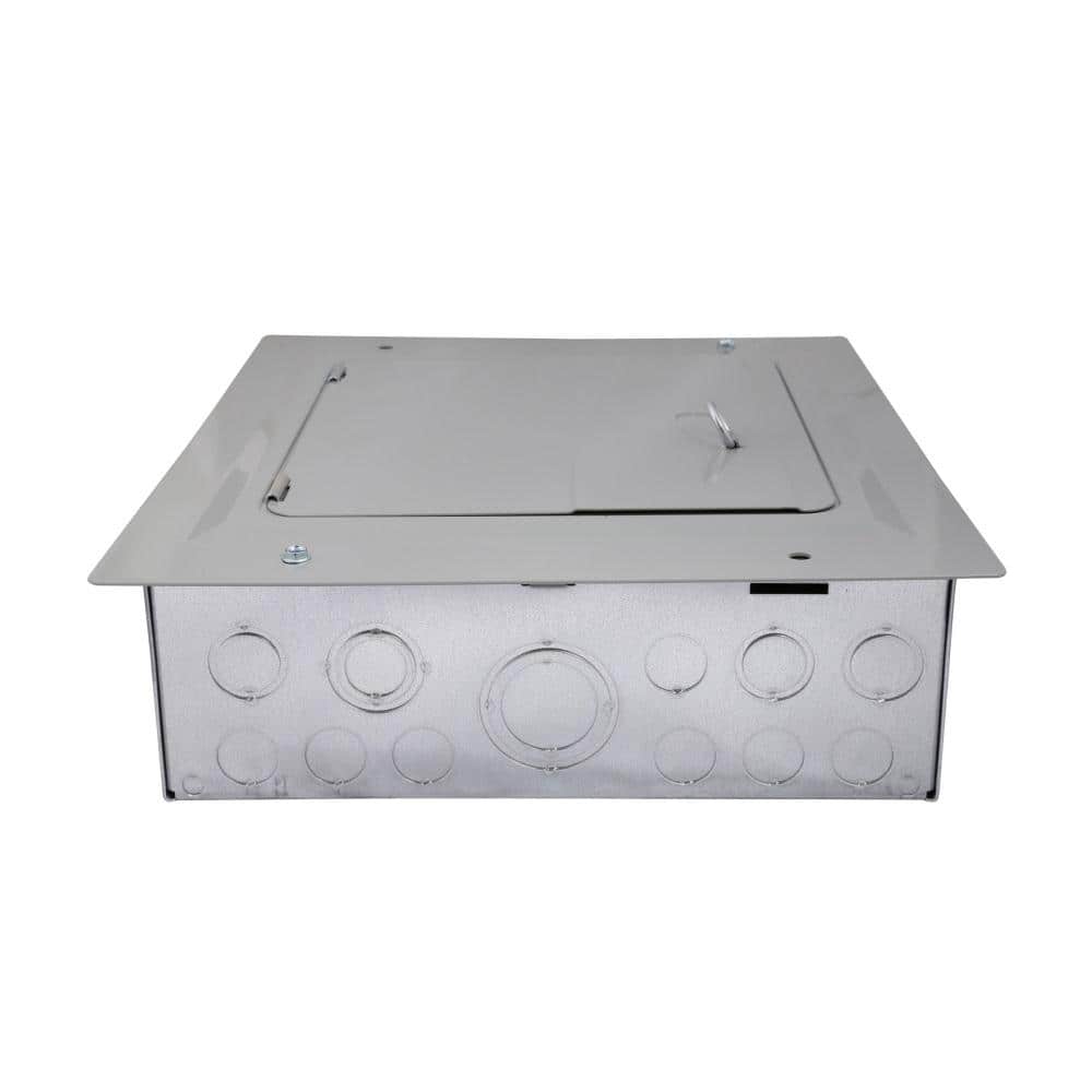 Eaton BR 125 Amp 6-Space 12-Circuit Indoor Main Lug Flush Door with Ground Bar