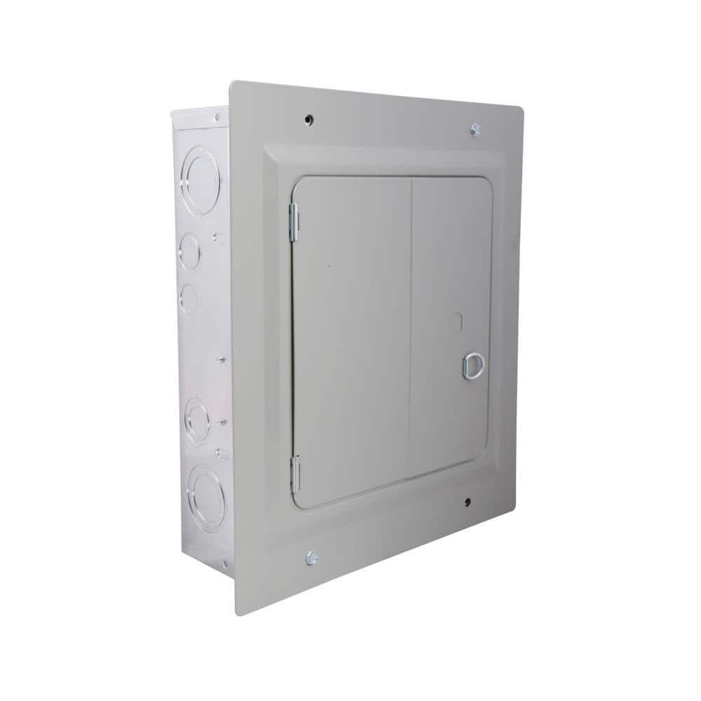 Eaton BR 125 Amp 6-Space 12-Circuit Indoor Main Lug Flush Door with Ground Bar