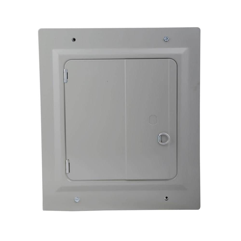 Eaton BR 125 Amp 6-Space 12-Circuit Indoor Main Lug Flush Door with Ground Bar