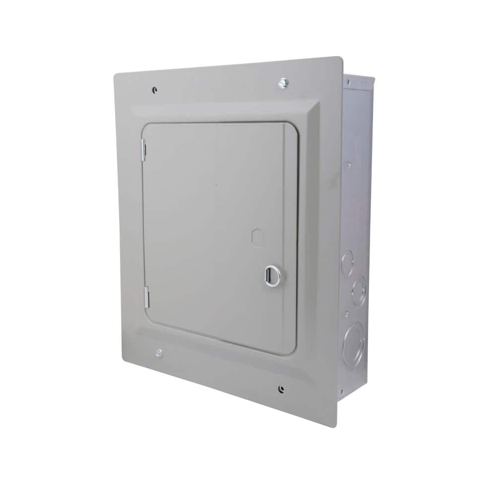 Eaton BR 125 Amp 6-Space 12-Circuit Indoor Main Lug Flush Door with Ground Bar