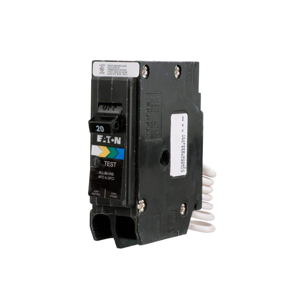 Eaton BR 20 Amp All in One AF/GF Breaker