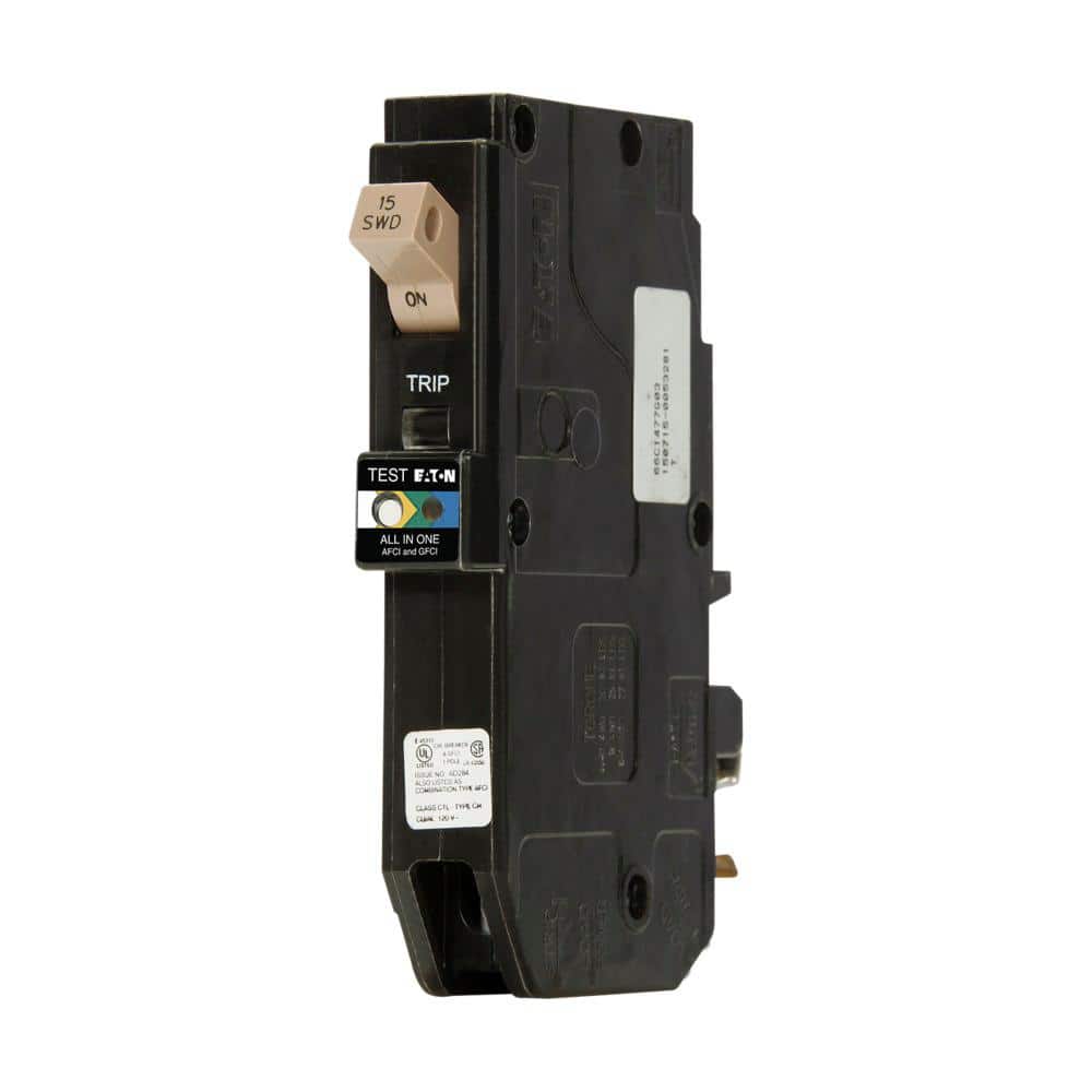 Eaton CH PON 15 Amp Dual Function AF/GF Breaker