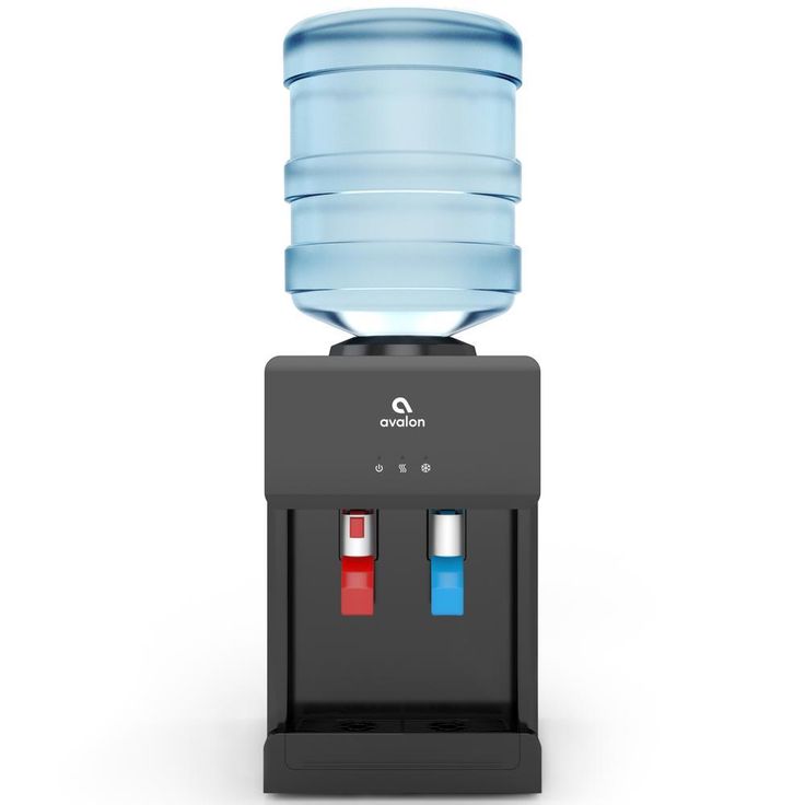Premium Hot/Cold Top Loading Countertop Water Cooler Dispenser with Child Safety Lock, Black