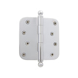 4 in. Ball Tip Residential Hinge with Square Corners in Antique Brass - Super Arbor