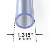 1 in. x 5 ft. Furniture Grade Sch. 40 PVC Pipe in Clear - Super Arbor