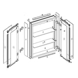 30 in. x 24 in. Recessed or Surface Mount Medicine Cabinet in Polished Finished - Super Arbor