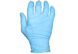 Large Blue Lightly Powdered Disposable Nitrile Gloves (100 Count)