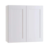 Home Decorators Collection Newport 24 in. W x 12 in. D x 30 in. H Assembled Plywood Wall Kitchen Cabinet in Pacific White with Soft Close