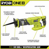 18-Volt ONE+ Cordless Reciprocating Saw with 1.5 Ah Compact Lithium-Ion Battery