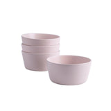 32-Piece Casual Pink Stoneware Dinnerware Set (Set for 8)