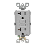 20 Amp Self-Test SmartlockPro Slim Duplex GFCI Outlet, Ivory - Super Arbor
