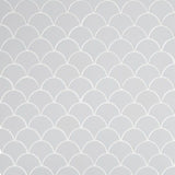 MSI Retro Gray Scallop 13.19 in. x 11.22 in. x 6mm Glossy Porcelain Mesh-Mounted Mosaic Tile (13.65 sq. ft. / case)