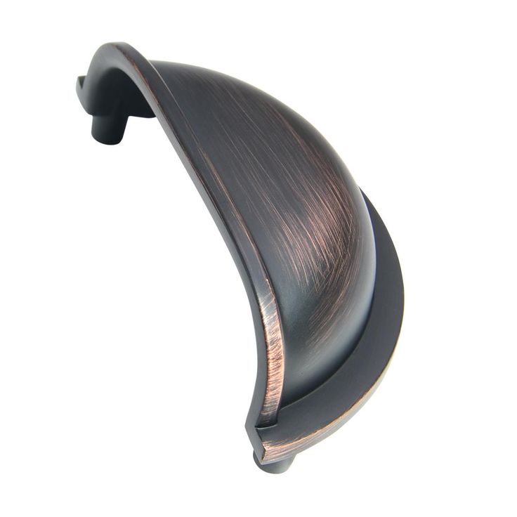 3 in. (76 mm) Center-to-Center Oil Rubbed Bronze Traditional Bin Cup Drawer Pull (10-Pack)