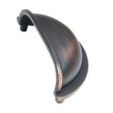 3 in. (76 mm) Center-to-Center Oil Rubbed Bronze Traditional Bin Cup Drawer Pull (10-Pack)