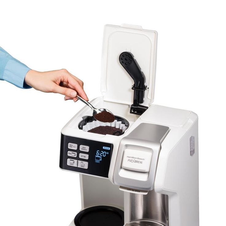 12-Cup White FlexBrew 2-Way Coffee Maker