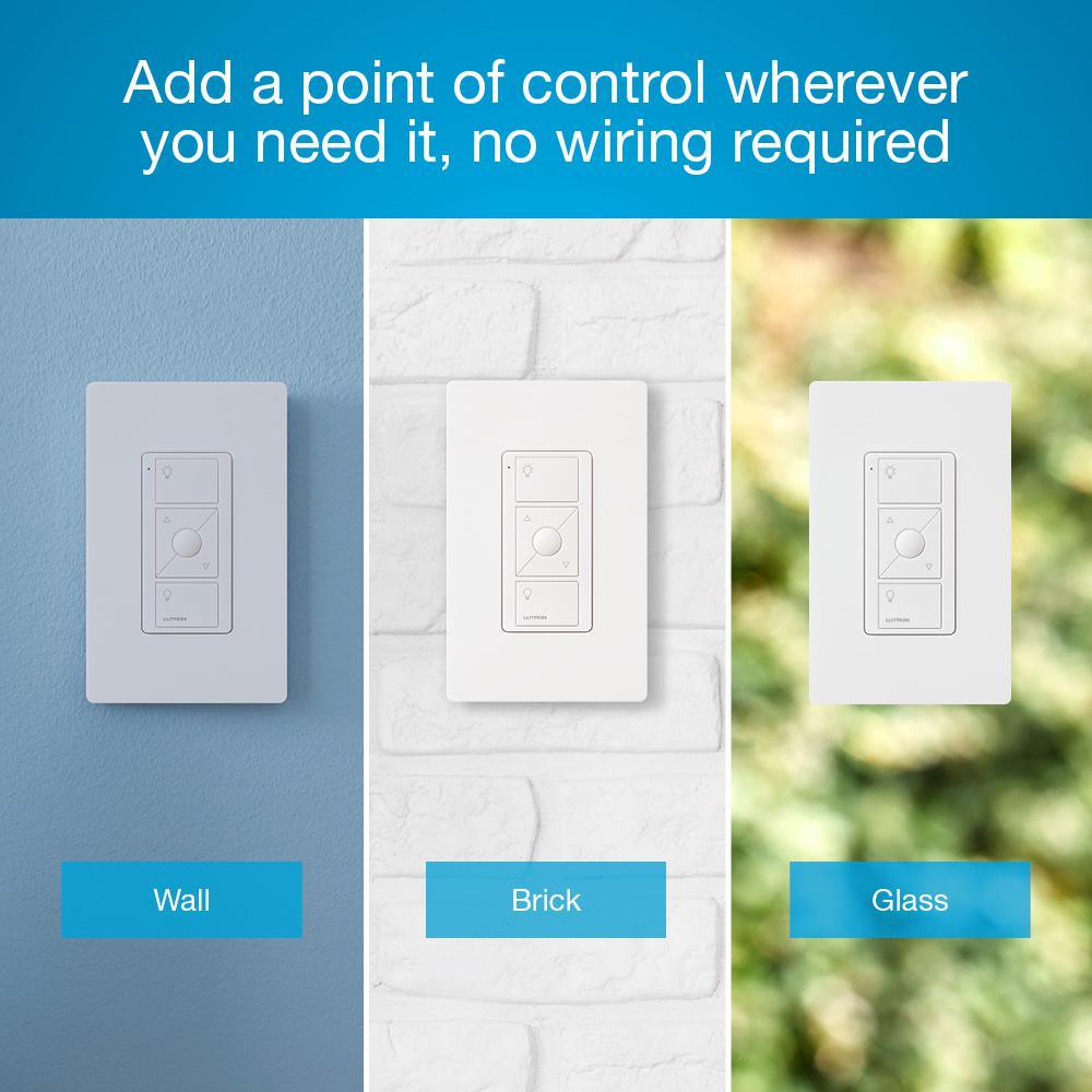 Caseta Wireless Pico Wall-Mounting Kit, White - Super Arbor