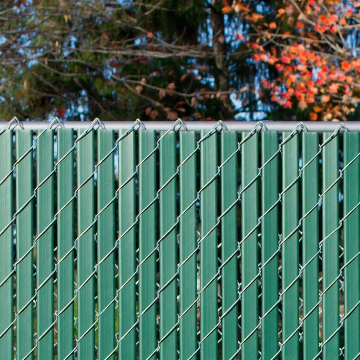 Everbilt 72 in. x 10 ft. Green Permalock Double Wall Fencing Slats