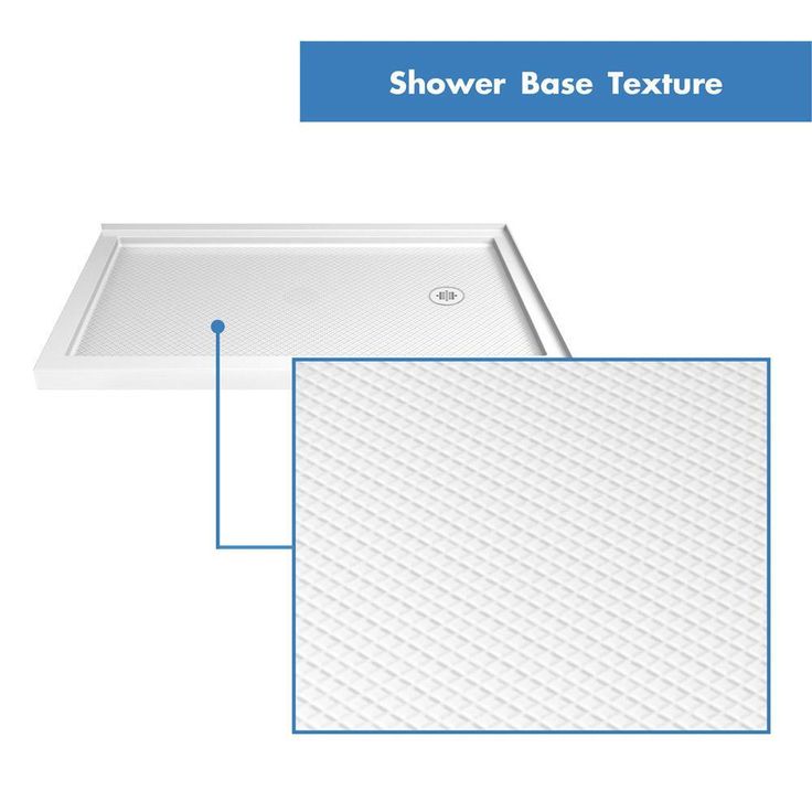 SlimLine 48 in. W x 36 in. D Double Threshold Shower Base in White with Right Hand Drain