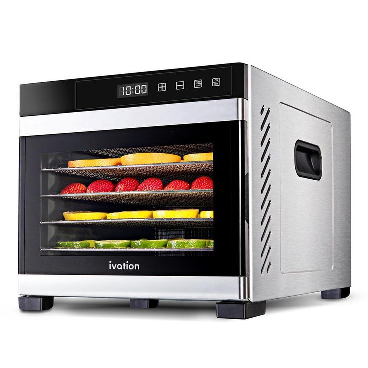 6 Tray Premium Stainless Steel Electric Food Dehydrator Machine 600W for Drying Beef Jerky, Fruits, Vegetables and Nuts
