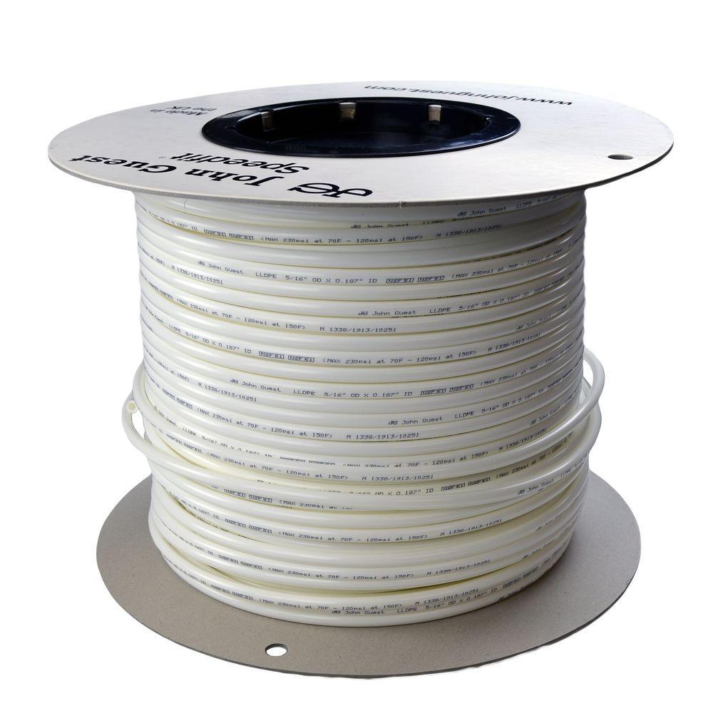 1/2 in. x 250 ft. Polyethylene Tubing Coil in White - Super Arbor