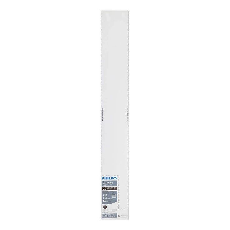 8 ft. 110-Watt T12 Cool White 4100K High Output Linear Fluorescent Tube Light Bulb (2-Pack)