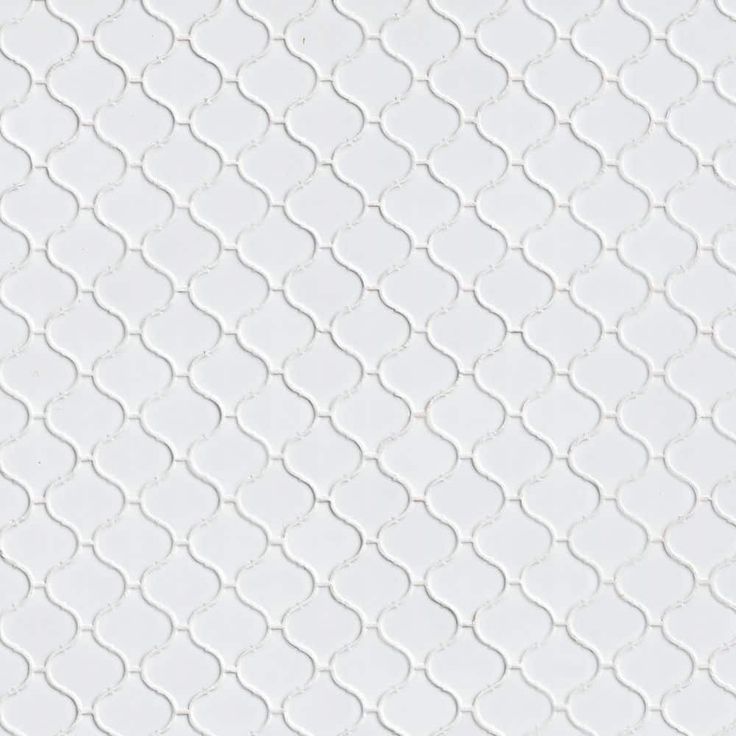 MSI Retro Bianco Arabesque 10.63 in. x 8.84 in. x 6mm Matte Porcelain Mesh-Mounted Mosaic Tile (10.95 sq. ft. / case)