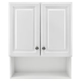 23-1/8 in. W x 27-7/8 in. H Framed Surface-Mount Bathroom Medicine Cabinet in White