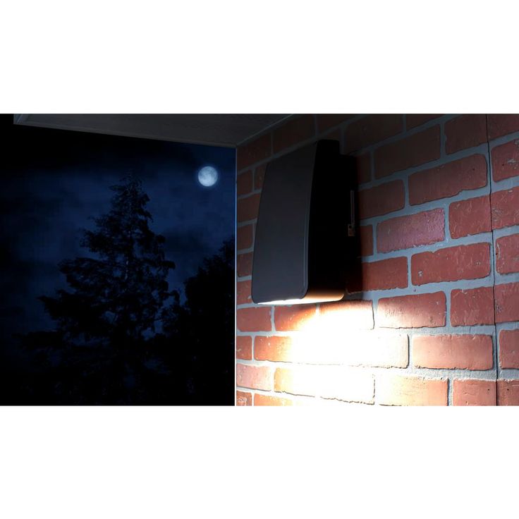 Slim-Profile 100-Watt Equivalent Integrated Outdoor LED Wall Pack, 1600 Lumens, Outdoor Security Lighting