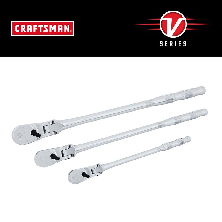 Craftsman V-Series Flex Head Ratchet Set - 1/2, 1/4, and 3/8 in. Drive