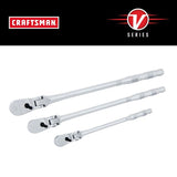 Craftsman V-Series Flex Head Ratchet Set - 1/2, 1/4, and 3/8 in. Drive
