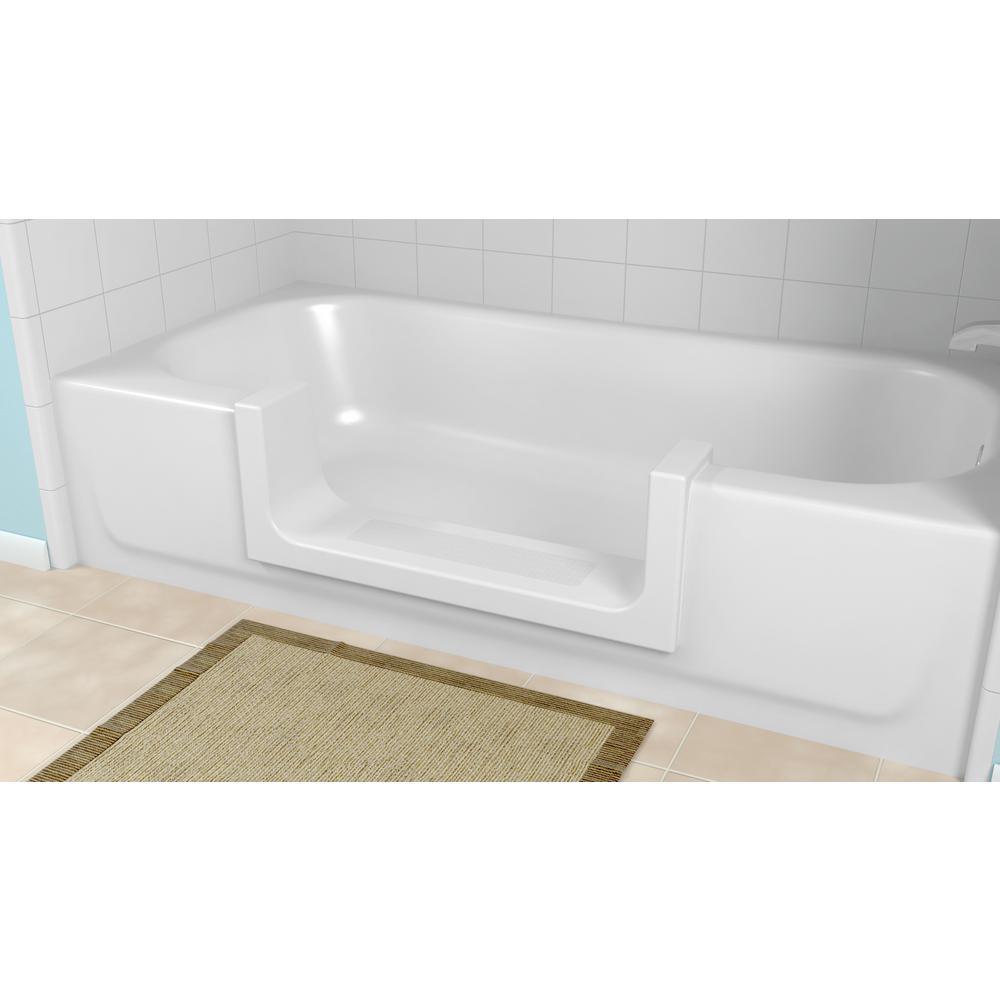Medium White Step Bathtub Conversion Kit - Super Arbor