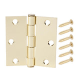 3-1/2 in. Chrome Square Corner Door Hinge - Super Arbor
