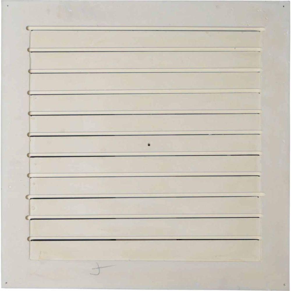 24 in. x 24 in. Square Primed PolyUrethane Paintable Gable Louver Vent - Super Arbor
