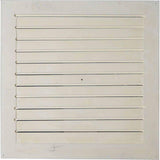 24 in. x 24 in. Square Primed PolyUrethane Paintable Gable Louver Vent - Super Arbor